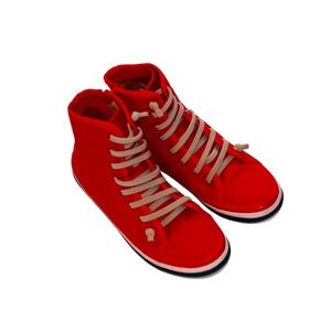 Camper Women’s Hoops Red Ankle Zip Sneaker Bootie Size US 9/ EU 40